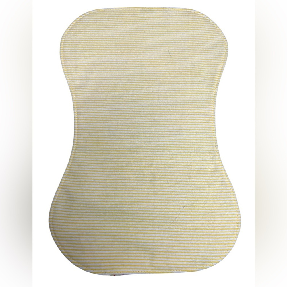 Hand Crafted Baby Burp Cloth Flannel Contoured Padded Fabric Quilted Reversible - Picture 7 of 7